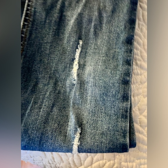 Motherhood Maternity Indigo blue distressed maternity jeans - Picture 16 of 16